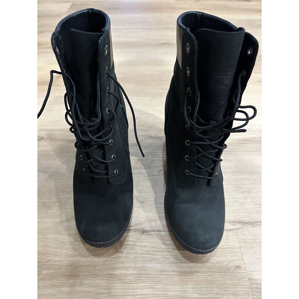 TIMBERLAND 8432A WOMEN'S‎ EARTHKEEPERS GLANCY BOOTS BLACK 100% AUTHENTIC Sz 9.5
